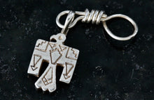 Load image into Gallery viewer, Sterling Silver Native American Thunderbird Warrior Charm Pendant
