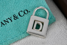 Load image into Gallery viewer, Tiffany &amp; Co. Silver Letter &quot;D&quot; Padlock Pendant *Soldered Closed*
