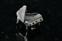 Load image into Gallery viewer, MEM Sterling Silver Black White Enamel Grand Piano Charm Pendant RARE
