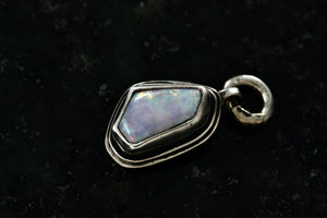 Sterling Silver Opal Nugget Handmade Charm Pendant