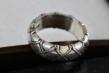 Load image into Gallery viewer, Lori Bonn Sterling Silver Rope Quilt Wide Band Ring Size 8
