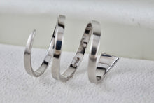 Load image into Gallery viewer, Sterling Silver Snake Band Wrap Ring Size 7
