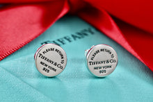 Load image into Gallery viewer, Return To Tiffany &amp; Co. Silver Small Round Circle Mini Stud Earrings
