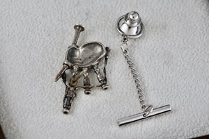 James Avery Sterling Silver Bagpipe 2" Brooch Pin