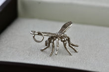 Load image into Gallery viewer, Sterling Silver Mosquito Bug Charm Pendant RARE
