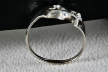 Load image into Gallery viewer, Sterling Silver Happy-Tragedy Two-Faced Masks Band Ring Size 7

