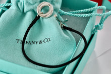 Load image into Gallery viewer, Tiffany &amp; Co. Elsa Peretti Sevillana Silver Silk Cord Toggle 6.75&quot; Bracelet
