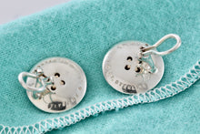 Load image into Gallery viewer, Tiffany &amp; Co. Vintage 14Kt. Gold &amp; Silver Button Clip-On Earrings
