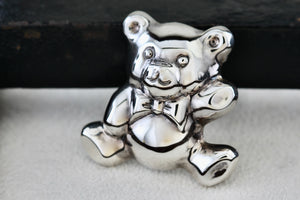 Sterling Silver Teddy Bear Brooch Pin