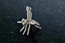 Load image into Gallery viewer, Sterling Silver Mosquito Bug Charm Pendant RARE
