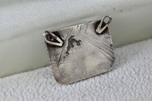 Load image into Gallery viewer, Sterling Silver Handmade Rectangle Multi Color Agate Stone Pendant
