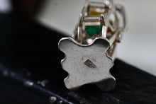 Load image into Gallery viewer, Vintage Sterling Silver Painted Enamel Ferris Wheel Charm Pendant
