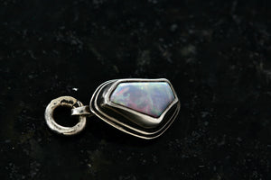 Sterling Silver Opal Nugget Handmade Charm Pendant