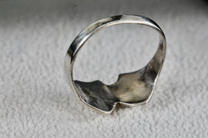Sterling Silver Happy-Tragedy Two-Faced Masks Band Ring Size 7