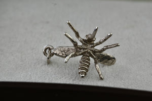 Sterling Silver Mosquito Bug Charm Pendant RARE