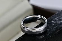 Load image into Gallery viewer, Tungsten Carbide Heavy Strong Quality Stripe Band Ring Size 3.5
