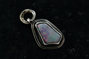 Sterling Silver Opal Nugget Handmade Charm Pendant