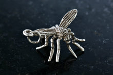 Load image into Gallery viewer, Sterling Silver Mosquito Bug Charm Pendant RARE
