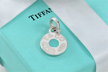 Load image into Gallery viewer, Tiffany &amp; Co. 1837 Silver Blue Enamel Round Charm Pendant w/Clasp
