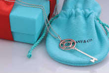 Load image into Gallery viewer, Tiffany &amp; Co. Atlas Silver Roman Numeral Key 2&quot; Pendant Necklace
