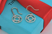 Load image into Gallery viewer, Tiffany &amp; Co. Silver Atlas Circle Dangle Dangling Earrings
