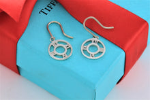 Load image into Gallery viewer, Tiffany &amp; Co. Silver Atlas Circle Dangle Dangling Earrings
