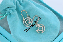Load image into Gallery viewer, Tiffany &amp; Co. Silver Atlas Circle Dangle Dangling Earrings
