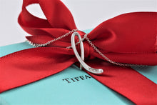 Load image into Gallery viewer, Tiffany &amp; Co. Elsa Peretti Silver Diamond Letter &quot;L&quot; Alphabet Necklace

