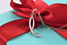 Load image into Gallery viewer, Tiffany &amp; Co. Elsa Peretti Silver Diamond Letter &quot;L&quot; Alphabet Necklace

