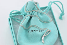 Load image into Gallery viewer, Tiffany &amp; Co. Elsa Peretti Silver Diamond Letter &quot;L&quot; Alphabet Necklace
