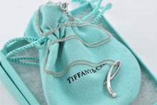 Load image into Gallery viewer, Tiffany &amp; Co. Elsa Peretti Silver Diamond Letter &quot;L&quot; Alphabet Necklace
