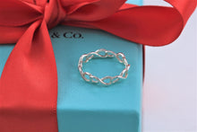 Load image into Gallery viewer, Tiffany &amp; Co. Infinity Silver Narrow Endless Ring Band Size 5
