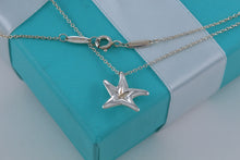 Load image into Gallery viewer, Tiffany &amp; Co. Elsa Peretti Silver Diamond Small Starfish Pendant Necklace
