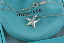 Load image into Gallery viewer, Tiffany &amp; Co. Elsa Peretti Silver Diamond Small Starfish Pendant Necklace
