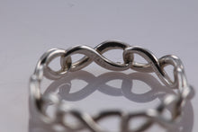 Load image into Gallery viewer, Tiffany &amp; Co. Infinity Silver Narrow Endless Ring Band Size 5
