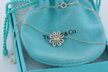 Load image into Gallery viewer, Tiffany &amp; Co. Paloma Picasso 18K Gold &amp; Silver Daisy Flower Pendant Necklace

