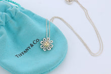 Load image into Gallery viewer, Tiffany &amp; Co. Paloma Picasso 18K Gold &amp; Silver Daisy Flower Pendant Necklace
