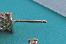 Load image into Gallery viewer, Tiffany &amp; Co. Mesh Silver Wide Hoop Earrings
