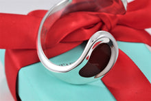 Load image into Gallery viewer, Tiffany &amp; Co. Elsa Peretti Silver Carnelian Thumbprint Cuff Bracelet
