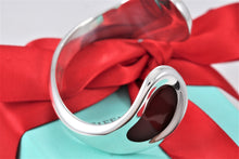 Load image into Gallery viewer, Tiffany &amp; Co. Elsa Peretti Silver Carnelian Thumbprint Cuff Bracelet
