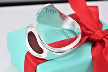 Load image into Gallery viewer, Tiffany &amp; Co. Elsa Peretti Silver Carnelian Thumbprint Cuff Bracelet
