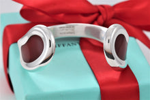 Load image into Gallery viewer, Tiffany &amp; Co. Elsa Peretti Silver Carnelian Thumbprint Cuff Bracelet
