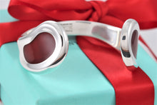Load image into Gallery viewer, Tiffany &amp; Co. Elsa Peretti Silver Carnelian Thumbprint Cuff Bracelet
