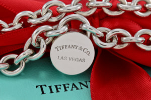 Tiffany & Co. Silver Las Vegas Round Padlock Bracelet