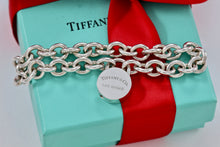 Load image into Gallery viewer, Tiffany &amp; Co. Silver Las Vegas Round Padlock Bracelet
