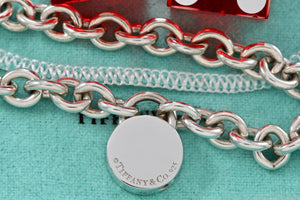 Tiffany & Co. Silver Las Vegas Round Padlock Bracelet