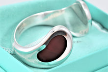 Load image into Gallery viewer, Tiffany &amp; Co. Elsa Peretti Silver Carnelian Thumbprint Cuff Bracelet
