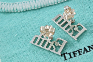 Tiffany & Co. Silver Faith Earrings Rare