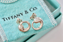 Load image into Gallery viewer, Tiffany &amp; Co. Elsa Peretti Silver Eternal Circle Stud Earrings
