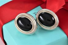 Load image into Gallery viewer, Tiffany &amp; Co. Paloma Picasso Silver Vintage Onyx Clip on Earrings
